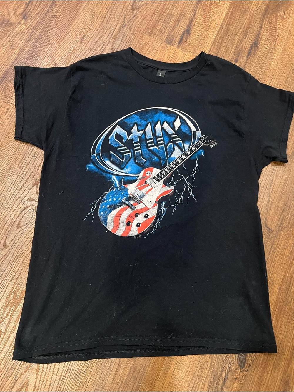 Styx Brotherhood of Rock 2025 Tour Concert T-Shirt Black Size L